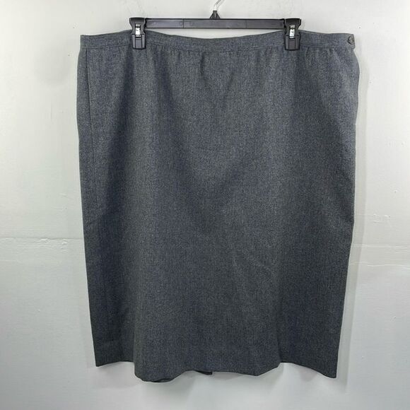 Pendleton Vintage A line Virgin Wool Skirt Gray size 24W plus Size - Picture 1 of 13
